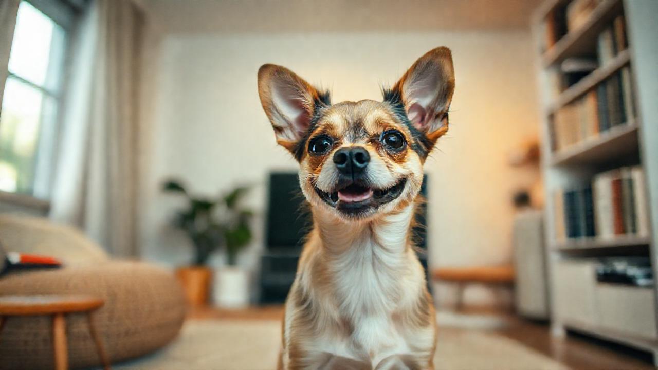 Un perro pequeño transmite calidez en su hogar